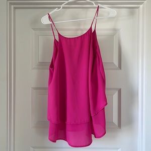 Hot Pink Tiered Tank Top